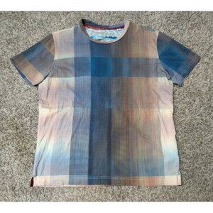 Robert Graham T-Shirt Mens Medium Ombre Wallpaper Tee Cotton Short Sleeve